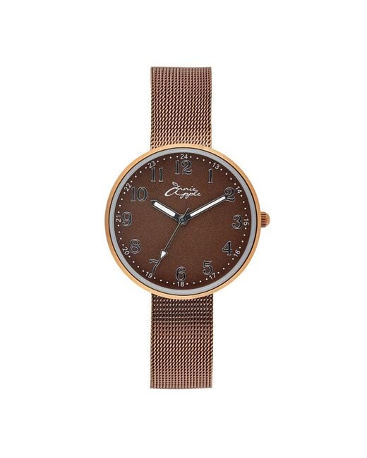 Bermuda Watch Company Brown Annie Apple Empress Interchangeable Mesh Wrist To Nurse Watch
