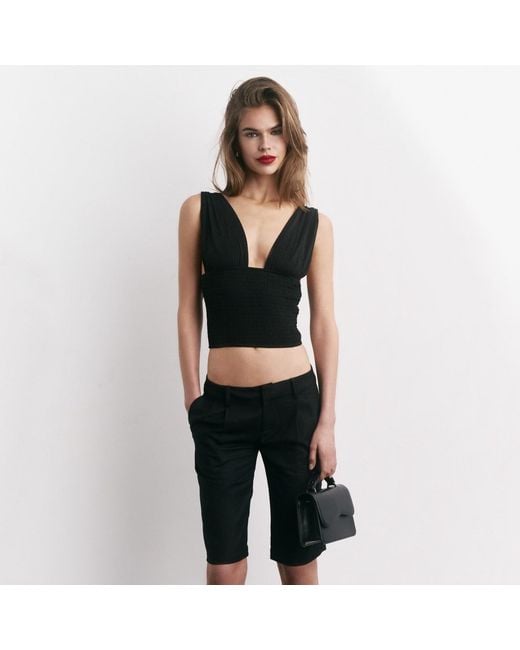 OW Collection Black Alba Top