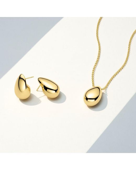 Sif Jakobs Jewellery Metallic Necklace Goccia Grande