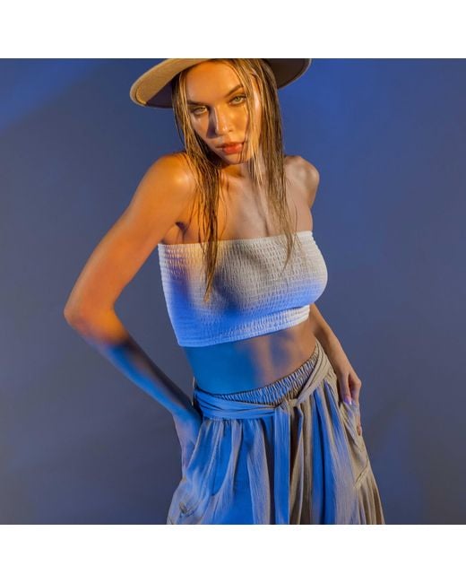 Zhenabia Natural Neutrals Boho Harem Pants