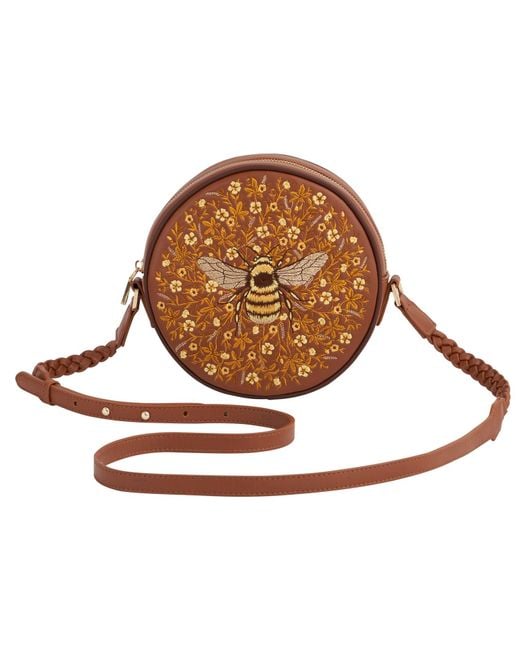 Fable England Brown Bumble Circle Bag