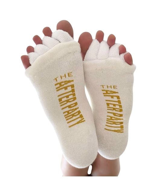 HIGH HEEL JUNGLE by KATHRYN EISMAN Metallic The After Party Foot Relief Socks