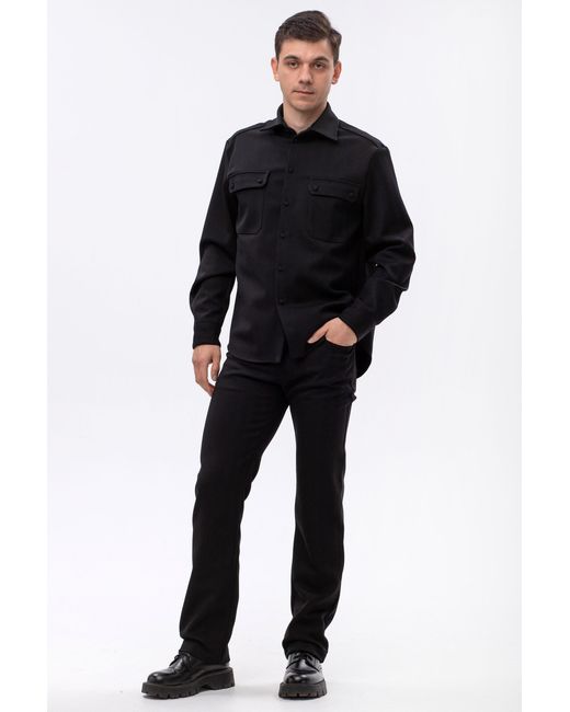 Maison Bogomil Blue Military Shirt for men