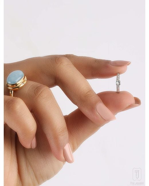 The Jewelz White Aquamarine Innes Micro Huggies