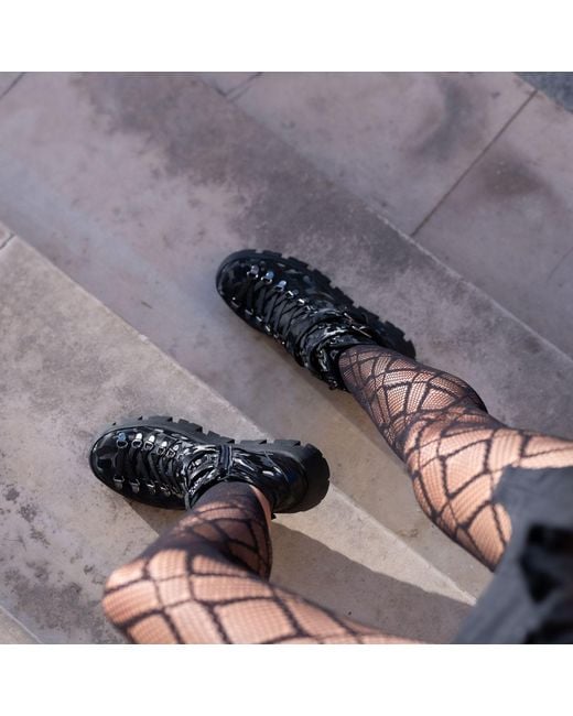 The 5Th Element Black Zara Chunky Camo Platform Boots