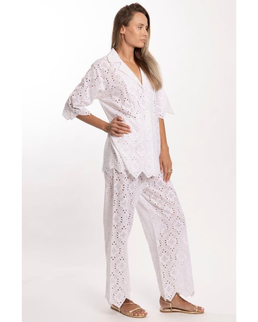 Bindu White Amara Pants