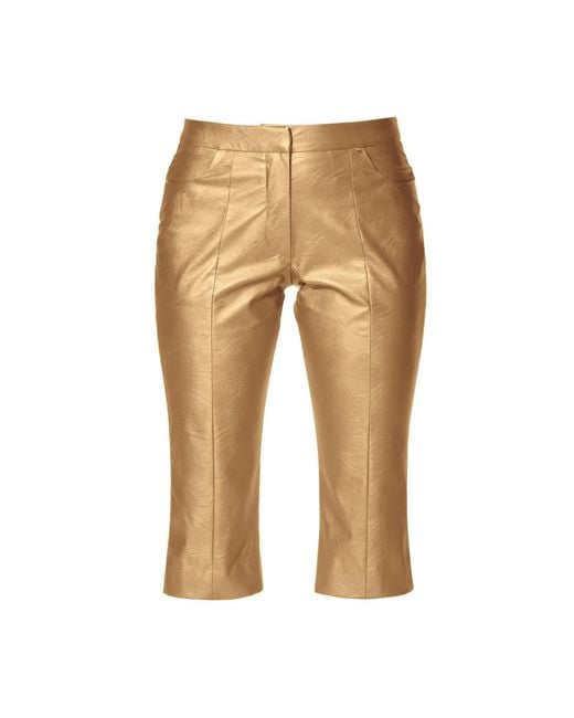 AGGI by HALEWSKI Natural Capri Dakota Knee Length Pants