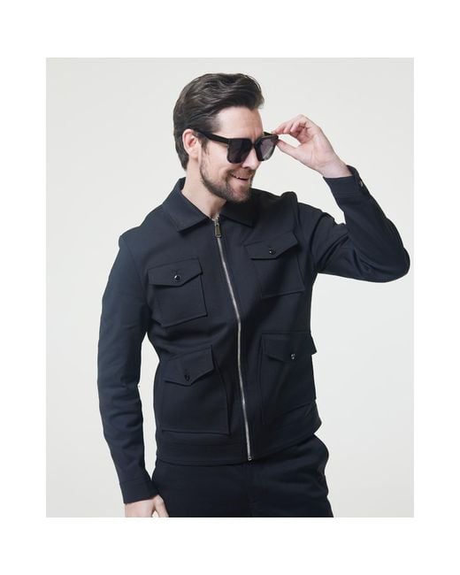DAVID WEJ Black Ashford Trucker Set for men
