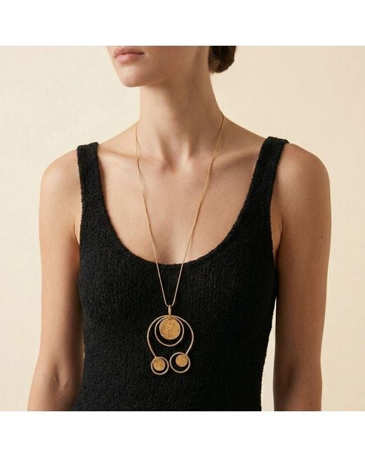 Jaredjamin Metallic Peacock Pow Chain Necklace