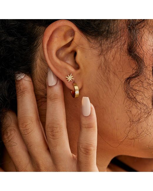 Dolcetto Designs Metallic Porta Hoop Earring