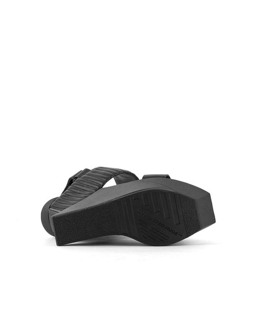 United Nude Black Delta Wedge Puffier