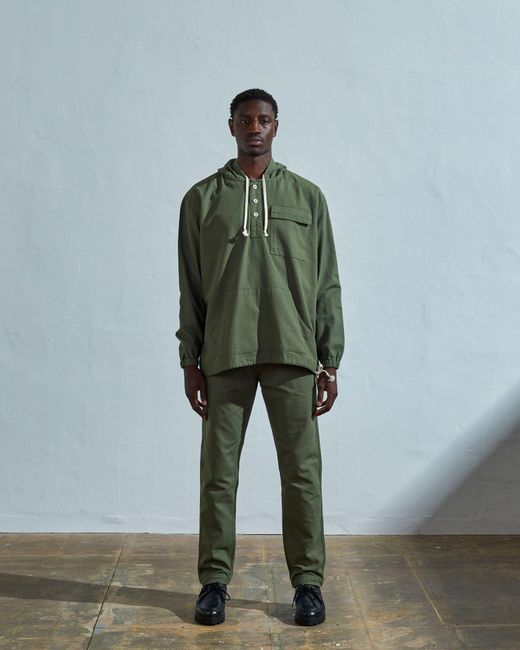 Uskees Green Button-front Smock for men