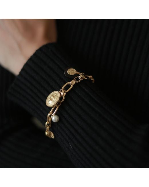 Retro Chic Metallic Retro Coin Bracelet