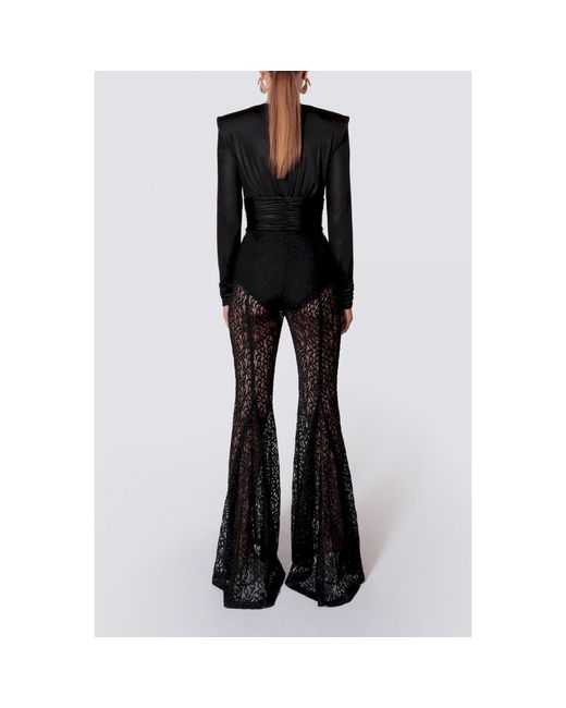 AGGI by HALEWSKI Black Lizzie Pearl Long Sleeve Top