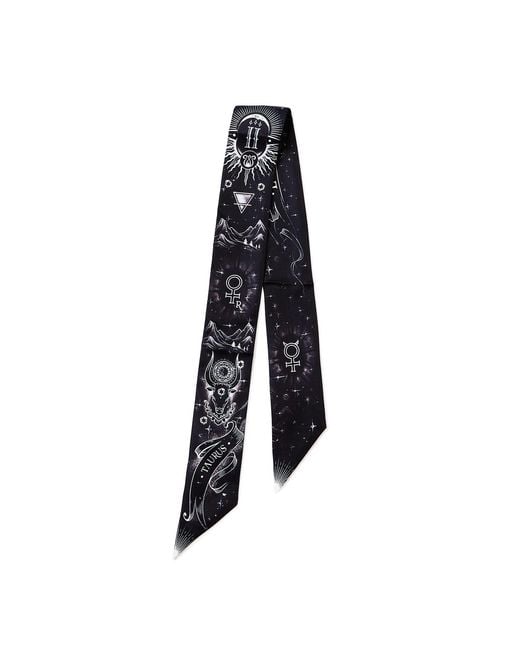Silk&Soul Black Taurus Zodiac Twilly
