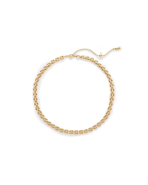 Retro Chic Metallic Rome Chain Necklace
