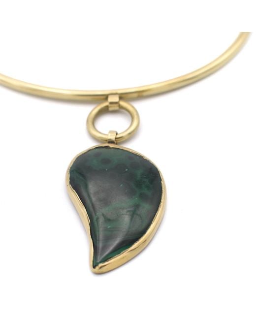 Lala Salama Metallic Kijani Malachite Lunar Choker