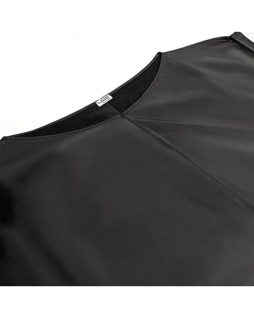 Victoria Slavinskaia Black Leather Mini Dress