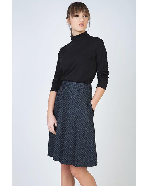 Conquista Black Long Sleeve Polo Neck Jumper