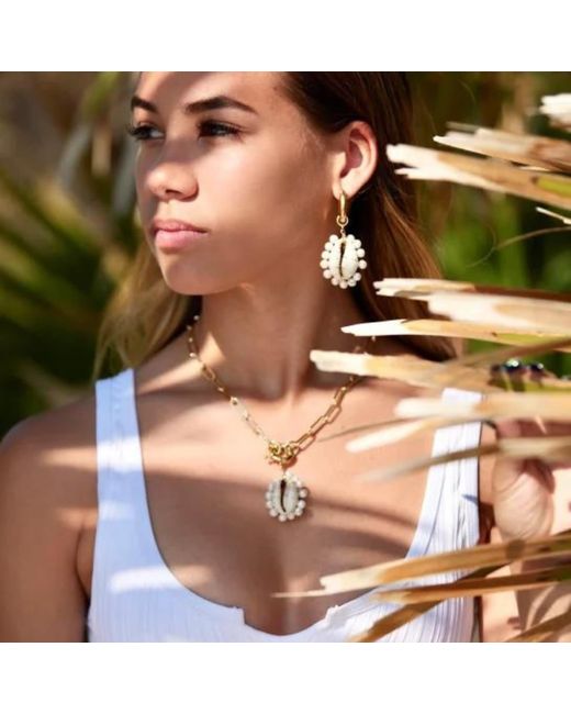 Adriana Pappas Designs Metallic Seashore Earrings