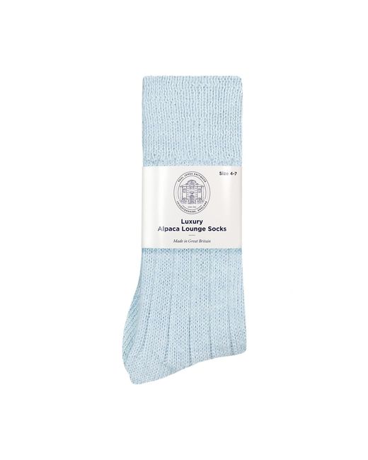Paul James Knitwear Blue Alpaca Kenilworth Lounge Socks