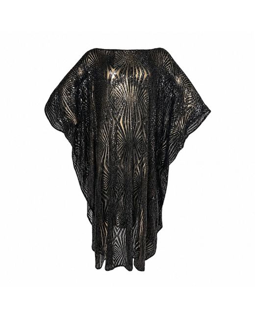 Julia Clancey Black Limited Edition Liza Sequin Kaftan