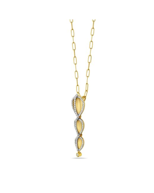 Artisan Metallic Solid Yellow Gold Natural White Gold Pearl Shape Pendant Necklace Handmade Jewelry