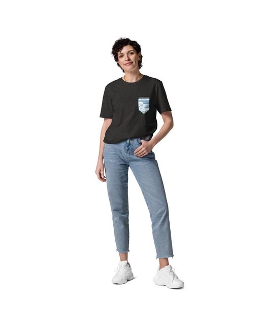 Anchor and Crew Black Heather Think Ocean Polar Bear Love The Planet Organic Cotton T-Shirt