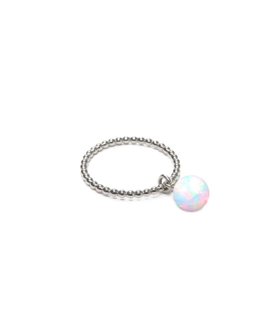Ora Pearls Metallic Orb Ring Opal