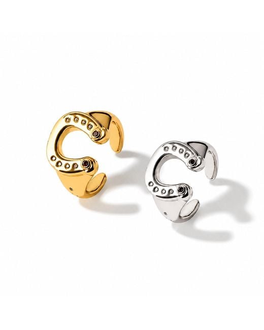 Qibai Metallic Libra Zodiac Ring –