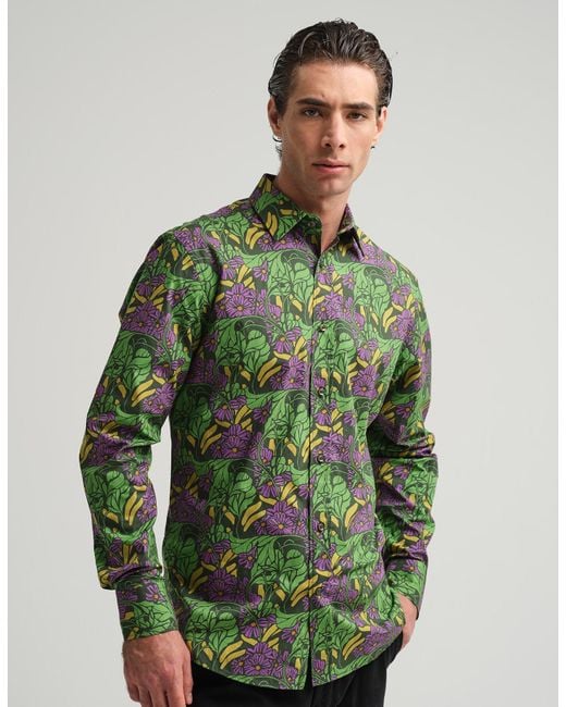 Gresham Blake Green Garden Shirt for men