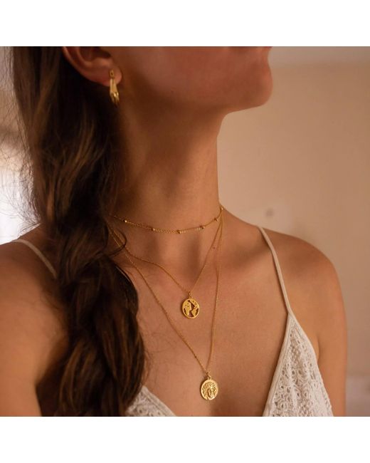 Elk & Bloom Metallic Dainty Bead Choker Necklace