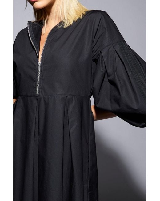 Dref Black Eris Balloon Sleeve Dress