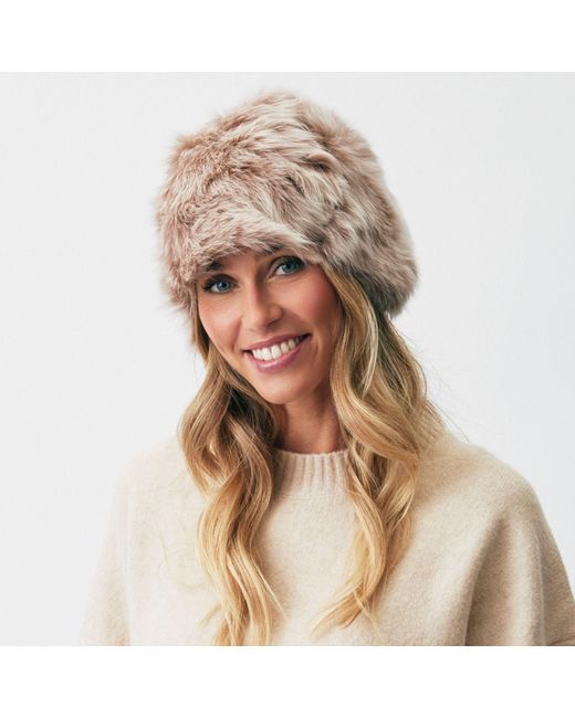 Owen Barry Blue Neutrals Sheepskin Pull On Beanie Aubrac Toscana