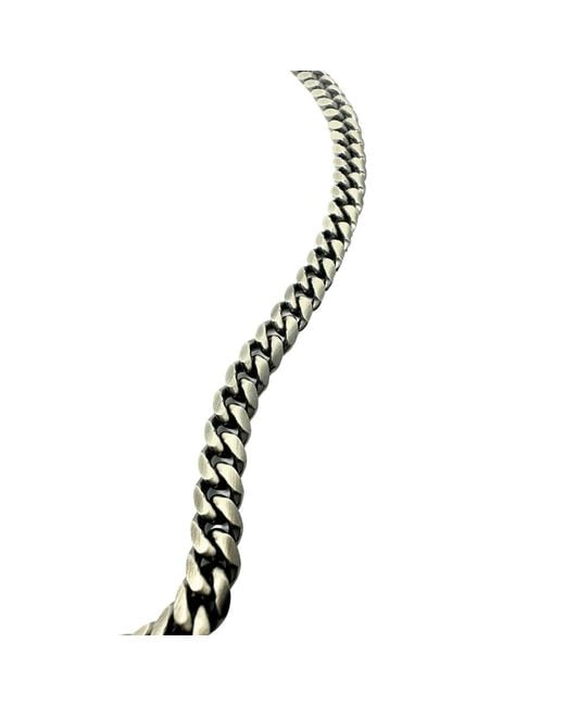 Tg-Jewellery by Tamara Gervasio Metallic Satin And Oxide Curb Chain for men