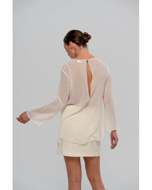 The Ethos Studio White Ana Blouse