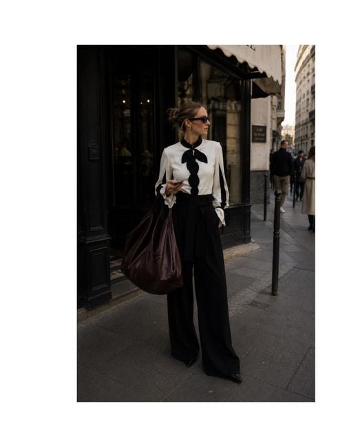 Julia Allert Natural Elegant Fitted Blouse –