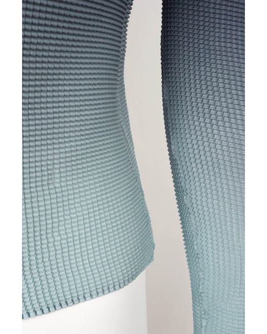 Wild Cosmos Blue Kate Ombre Honeycomb Top