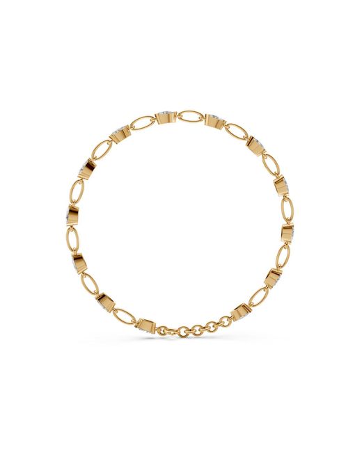 Aya Fine Jewelry Metallic Pear Cut Lab Grown Diamond Link Bracelet