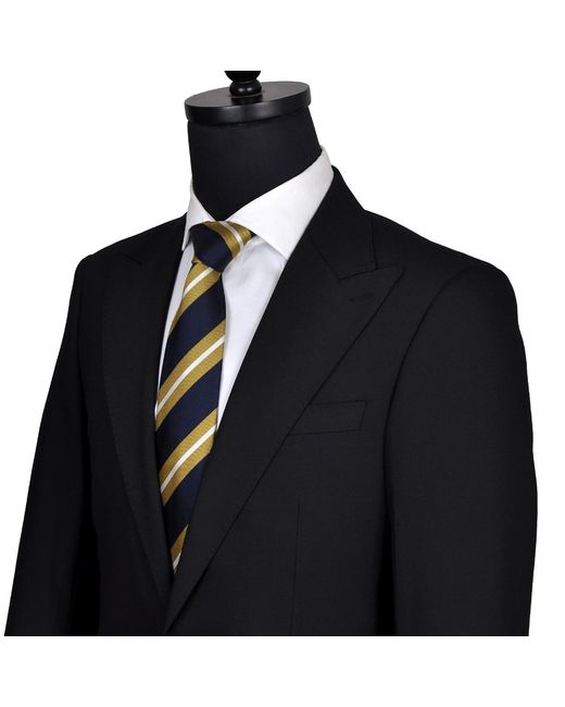 DAVID WEJ Black Aldo Single Breasted Suit for men