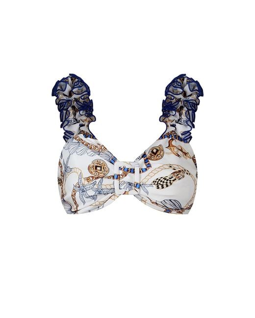 Nur Karaata Blue Lily Tropezienne Top