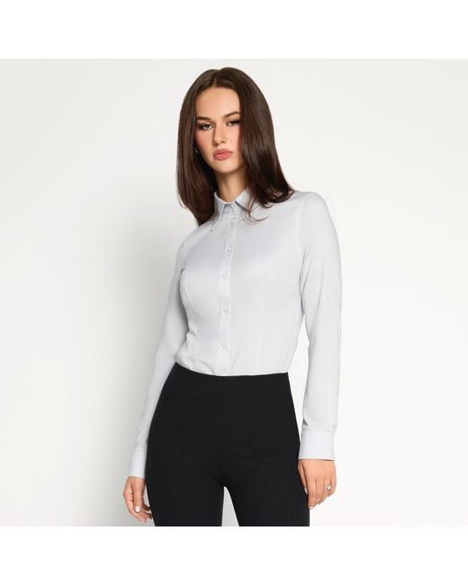 Jd.june Blue Non-Iron Bodysuit For Bosses