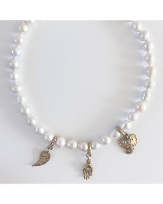 Unleash Cph Metallic Glow Pearl Choker