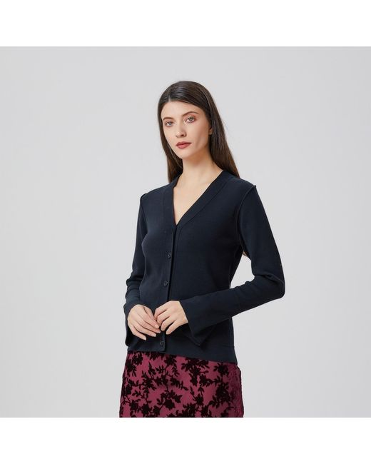 Smart and Joy Black V Neckline Cardigan