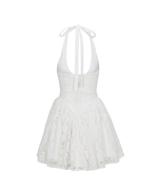 Delfi Collective White The Hera Short Eyelet Dress