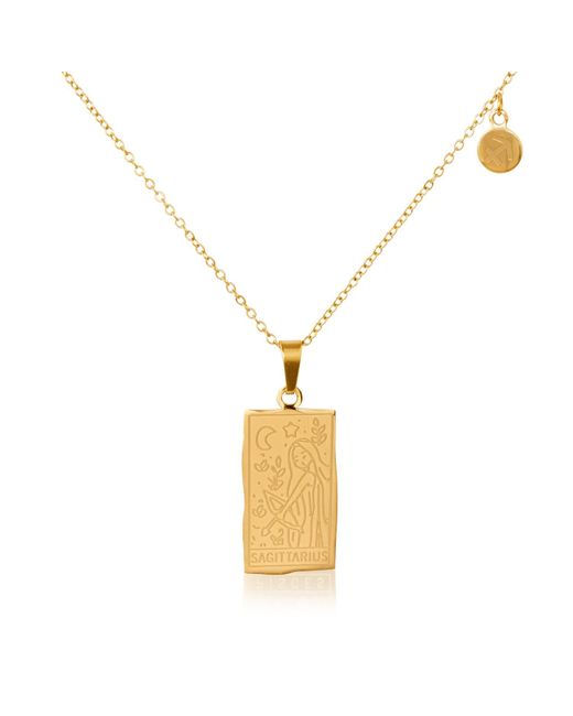 Arctic Fox & Co. Metallic Sagittarius Zodiac Star Sign Necklace