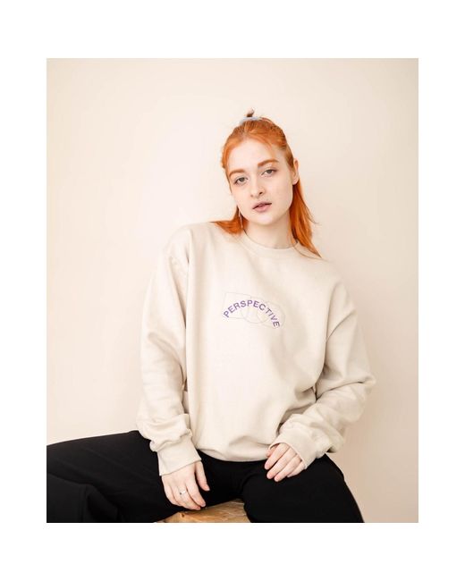 Nooltrends White Neutrals Perspective Sweatshirt Gender Neutral for men