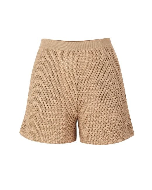 SALANIDA Natural Coco Lace Shorts Sand