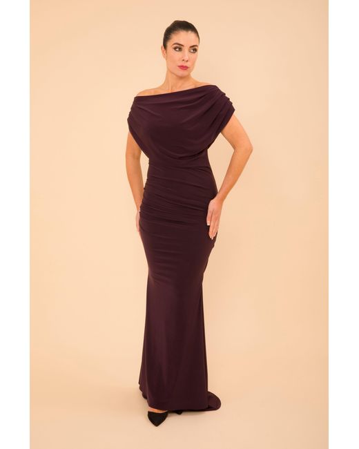 Atom Label Purple Platinum Gown