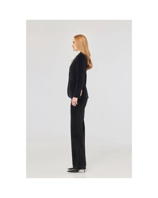 The Extreme Collection Black Velvet Blazer Oliva